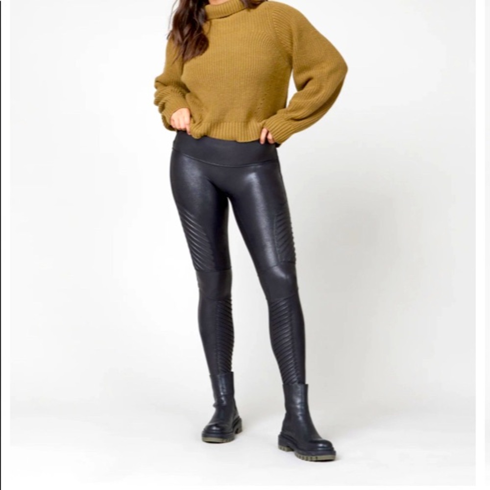 Faux Leather Moto Leggings